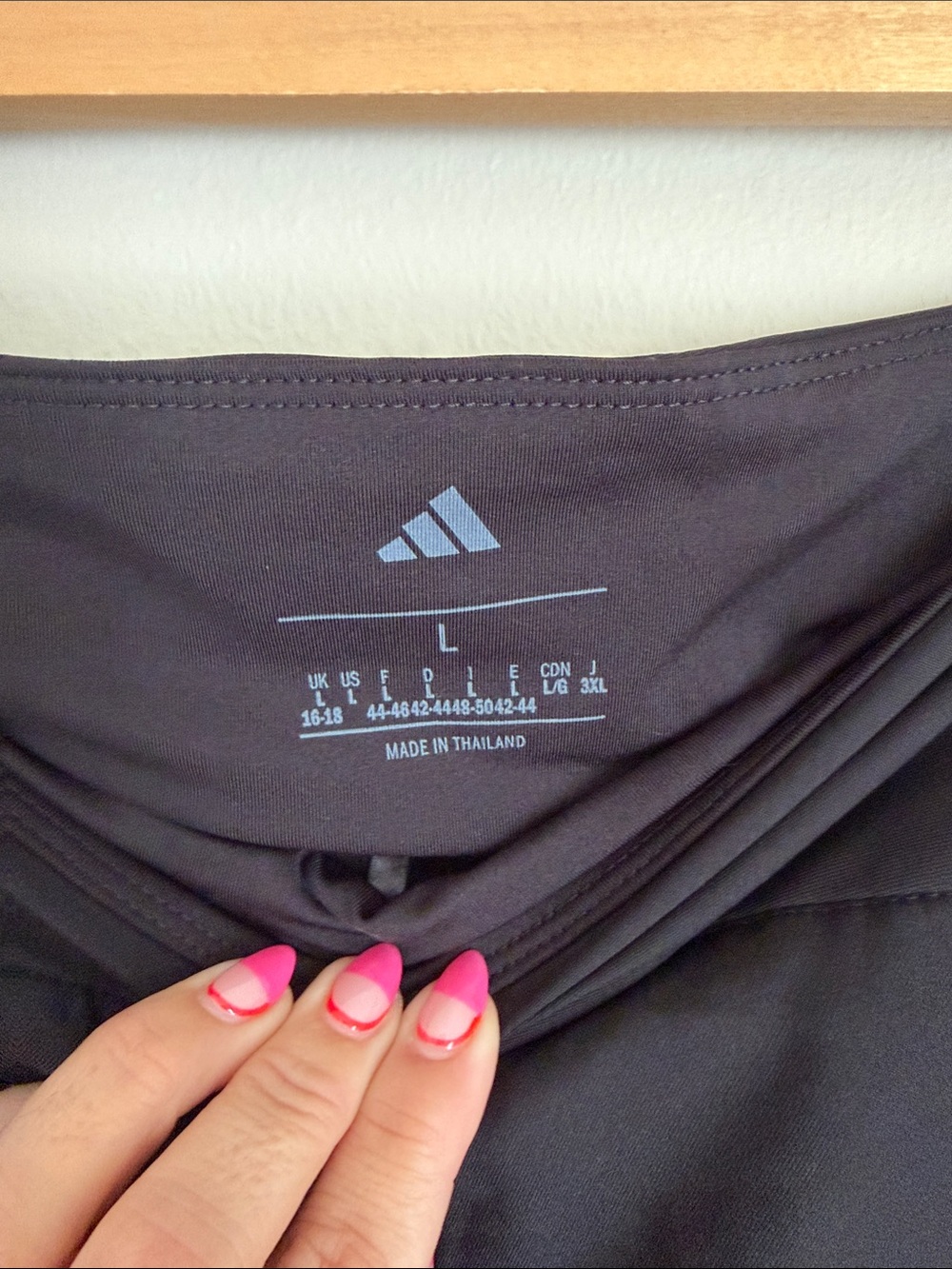 adidas Black Women's Athletic Skort with Integrated Shorts - Picture 3 of 4
